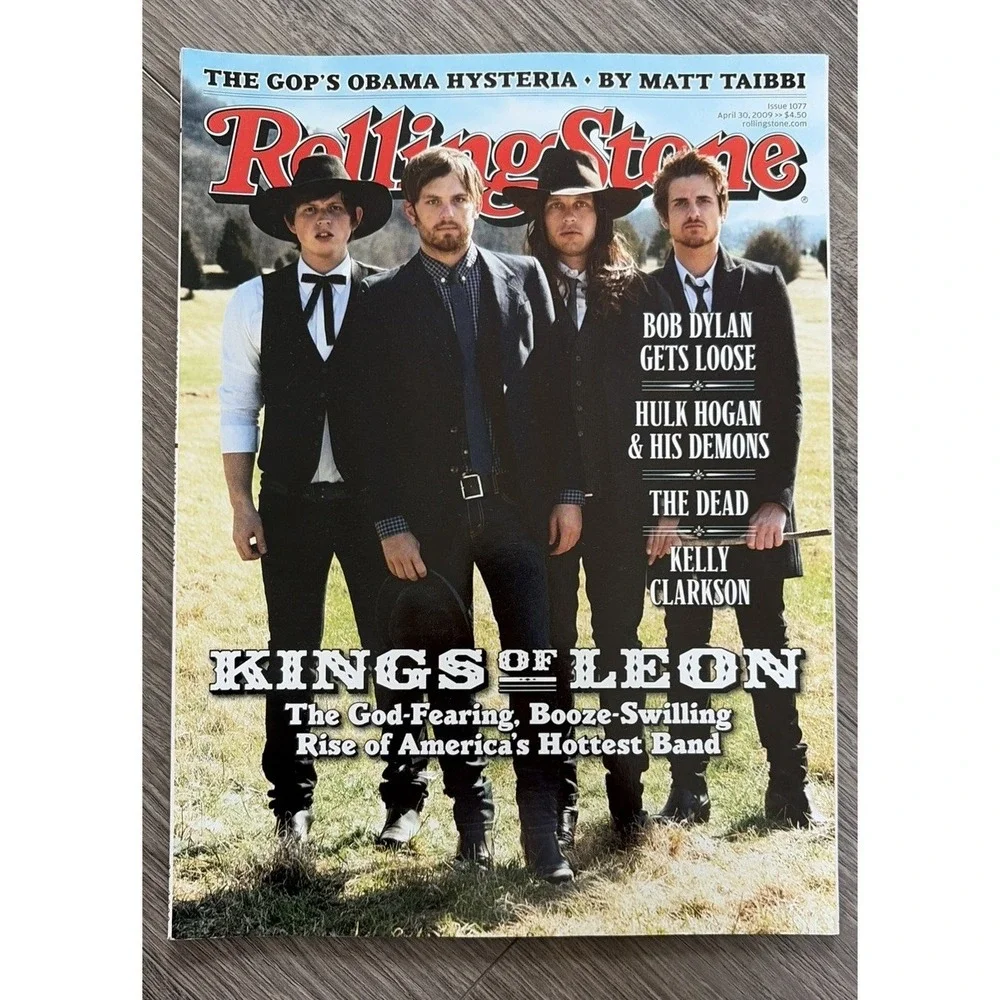 Y2k Vintage Rolling Stone Magazine Kings Of Leon Bob Dylan Rock Music 2009 1077